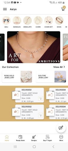 Android application AARYA GOLD screenshort