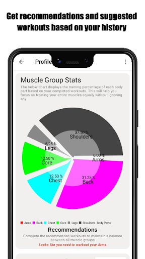 Android application M.E Workout Gym Log Tracker screenshort