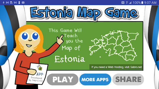 Estonia Map Puzzle Game