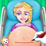 Pregnant Princess Baby Birth Games icon
