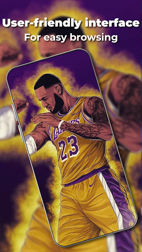Download Lebron Nba Lakers 23 Purple Jersey Wallpaper