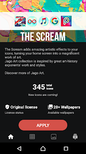 The Scream - Icon Pack Skjermbilde