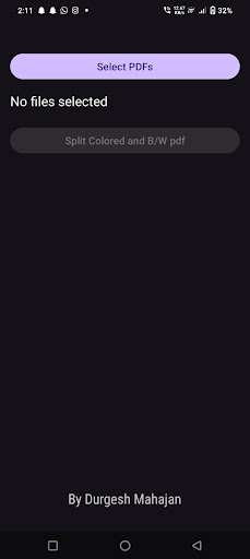 PDF Color Split with B-W