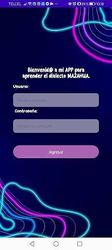 Android application MazaAprende screenshort