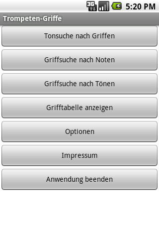 Android application Trompeten-Griffe screenshort
