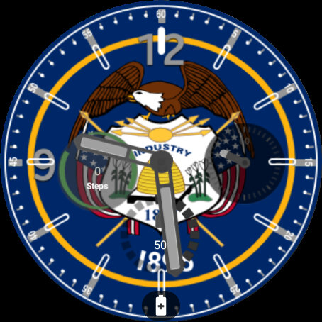 Utah Flag Watchface Screen 2