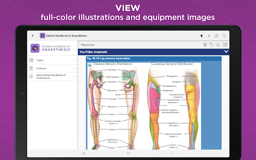 Screenshot of Oxford Handbook of Anesthesia