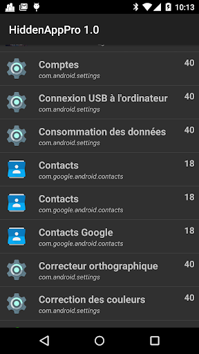 Android application HiddenAppPro screenshort