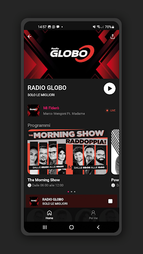 Android application Radio Globo screenshort