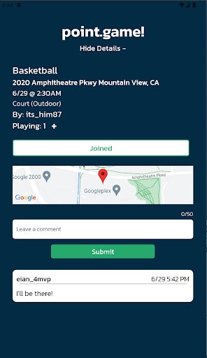 point.game Screen 3
