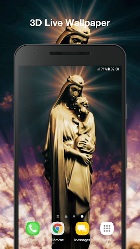 Android application Virgin Mary Live Wallpaper screenshort