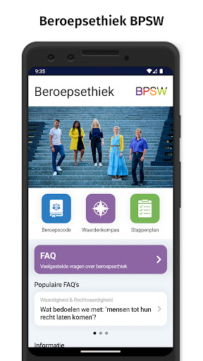 Android application Beroepsethiek BPSW screenshort