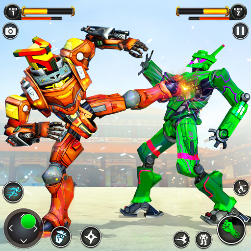 Logo Kung Fu Karate Robot Fighting