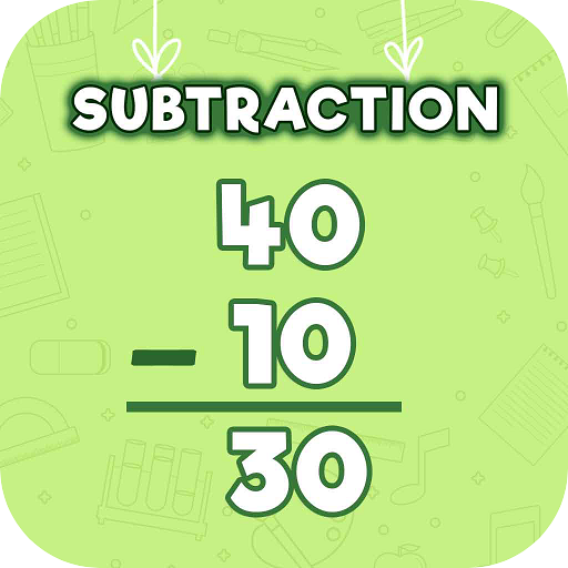 Learning Subtraction Math Kids  Icon