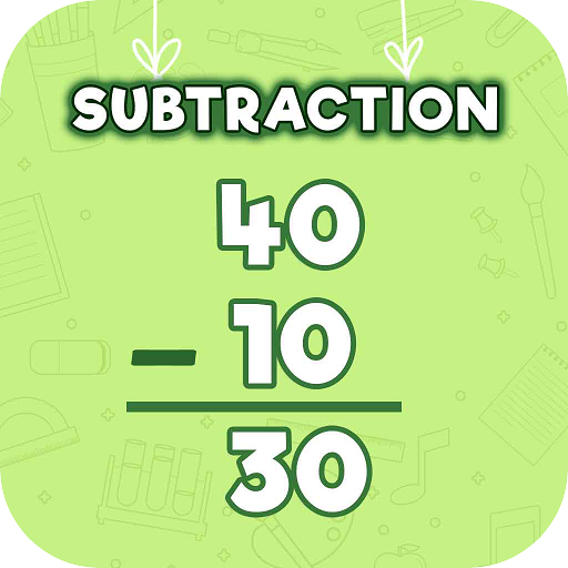 Learning Subtraction Math Kids logo