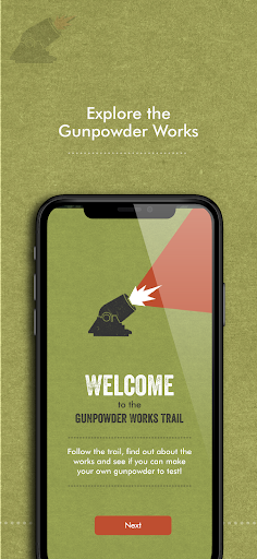 Android application Gunpowder Trail AR app screenshort