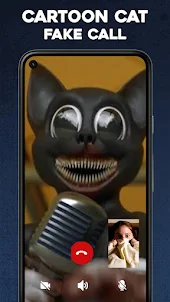 Scary Cartoon Cat Video Call