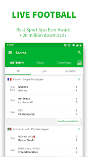 SKORES - Live Football Scores Screenshot