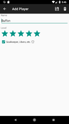 Balanced Team Generator Screen 2