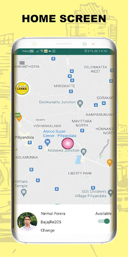 Android application Excel Lanka Driver screenshort
