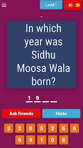 Sidhu Moosa Life quiz