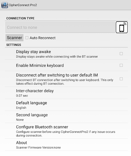 CipherConnect Pro2 Screen 2