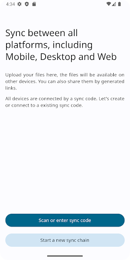 Android application Sync Tool screenshort