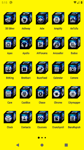 3D Silver Icon Pack Screen 2