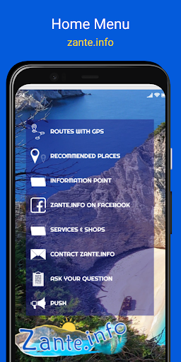 Android application Zante.info screenshort