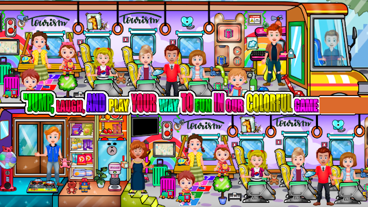 My Family Town : School Bus