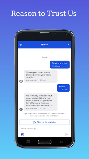 Android application NOBRO screenshort