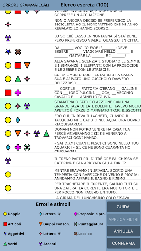 Android application Orrori grammaticali screenshort