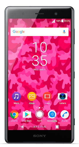 Android application Pink Camo Theme for Xperia™ screenshort