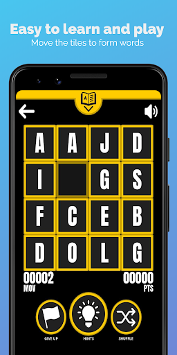 Android application SLID - Letter Sliding Puzzle screenshort