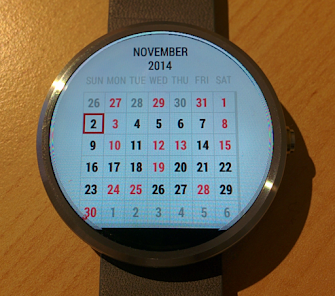 Wear os sale calendar app
