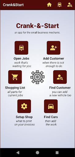 Android application Crank-&-Start screenshort