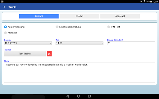Profit Trainer App Screen 3