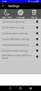 QR and Bar code scanner