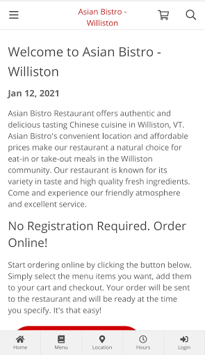 Asian Bistro - Williston Screen 3