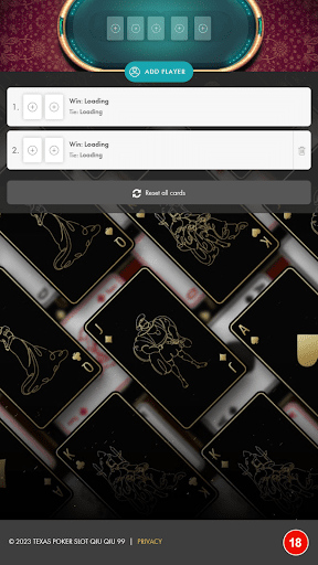 Texas Poker Slot Qiu Qiu 99