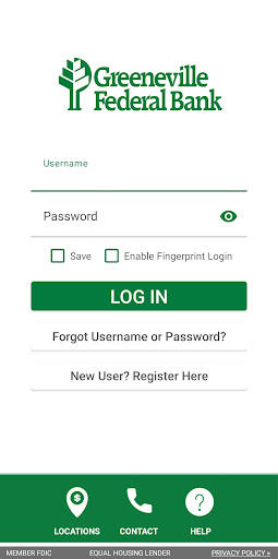 Android application Greeneville Federal Bank screenshort