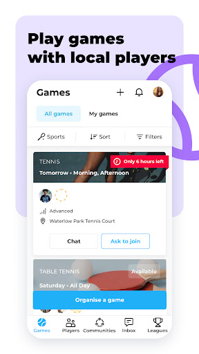 Screenshot of RacketPal: Find Nearby Players