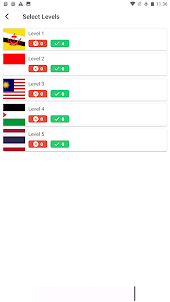 Asian flags: guess quiz