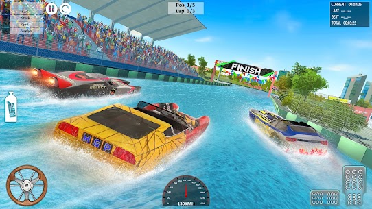 أقصى قارب سباق 2019: سرعة مزلجة مائية حيلة ألعاب 4