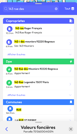 Android application Prospectis screenshort