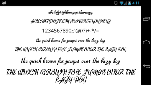 Android application Brush Fonts Message Maker screenshort