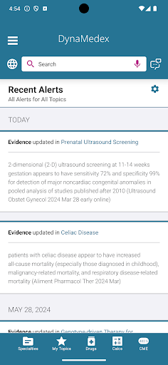 Android application DynaMedex screenshort