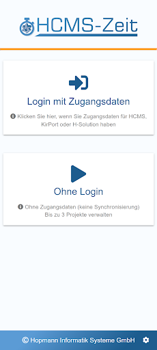 Android application HCMS-Zeit screenshort