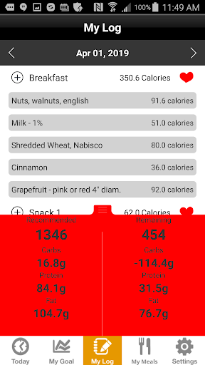 HCF Diet Screen 3