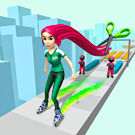 Cover Image of Download Sky Skate Long Hair Race 3D  APK